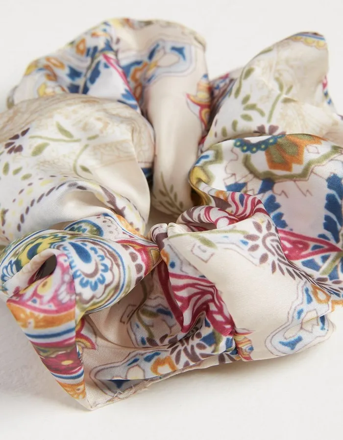 Paisley Scrunchie Ivory Women FatFace Hair Accessories