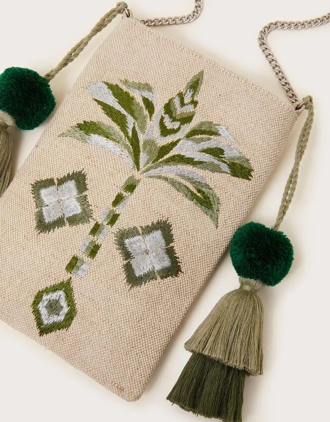 Palm Canvas Phone Bag Women Monsoon Bags and Purses