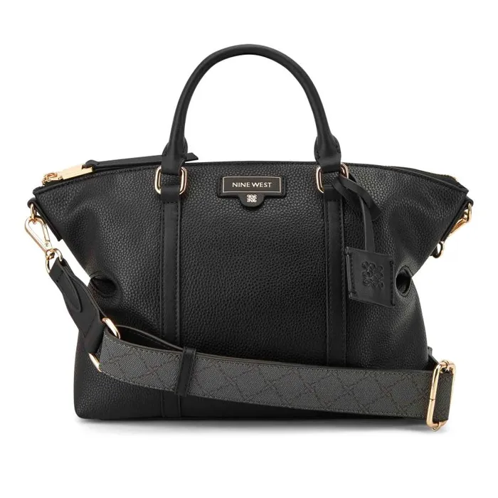 Parkhill Satchel Black WomenMen Nine West New Handbags