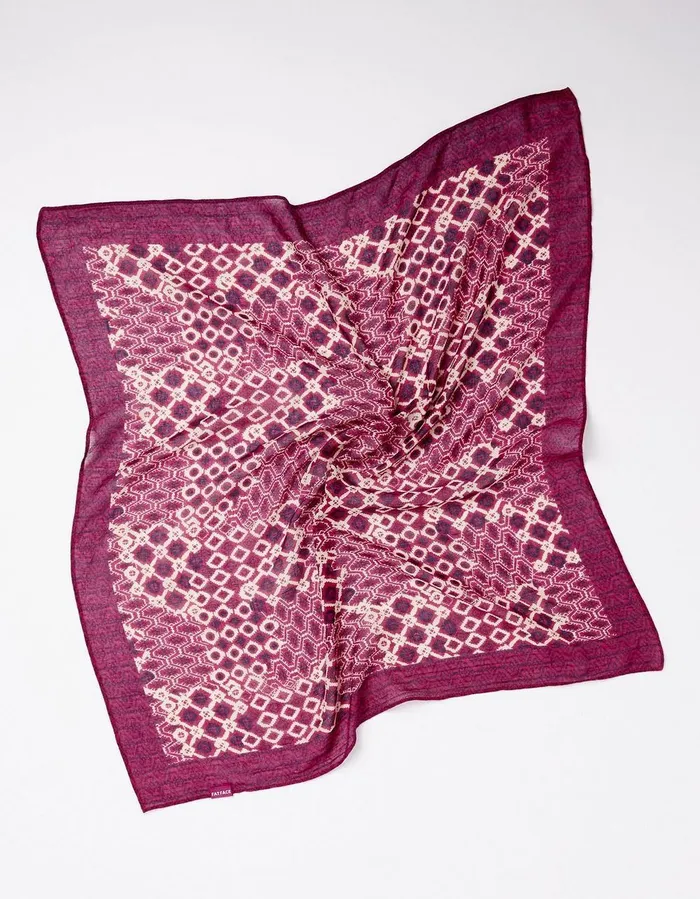Patchwork Hair Scarf Purple Women FatFace Hair Accessories