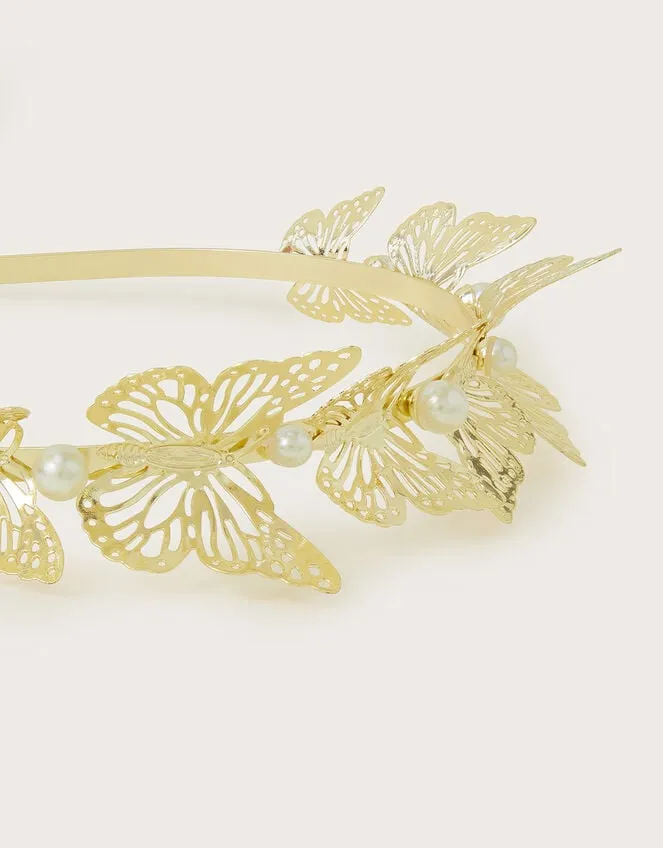 Pearly Butterfly Headband Children Monsoon Girls039 Hair Accessories