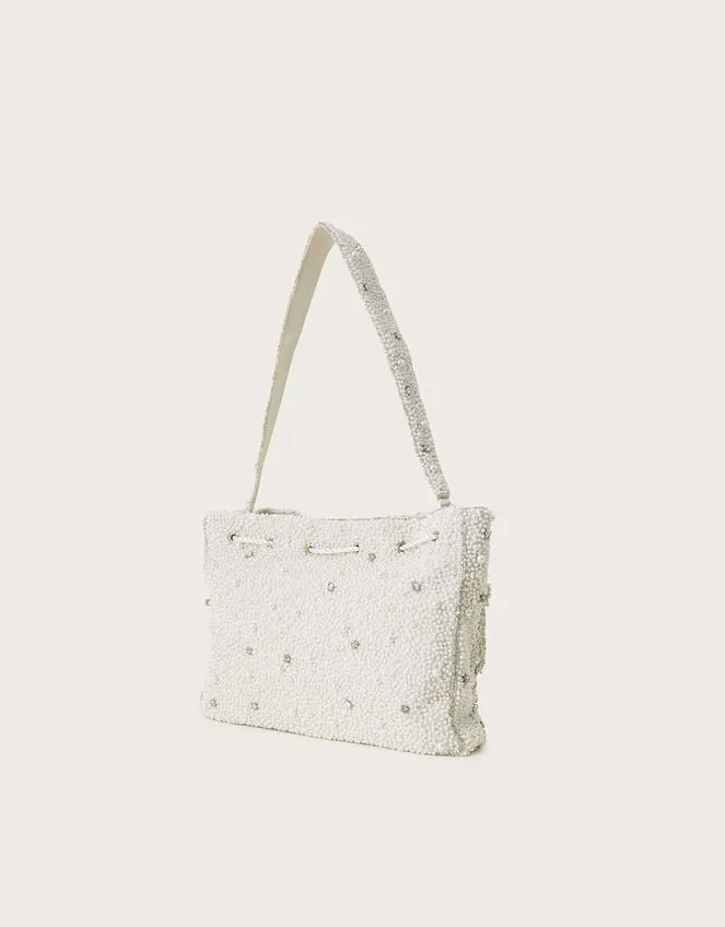 Pearly Embellished Pouch Bag Women Monsoon Bags and Purses