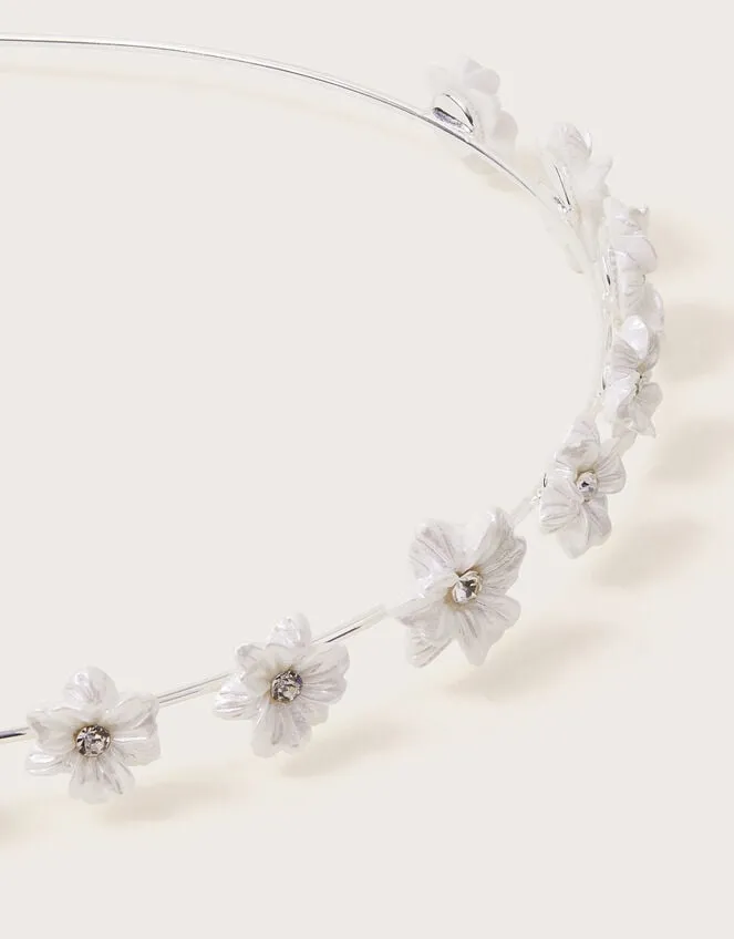 Pearly Flower Girl Headband Children Monsoon Girls039 Hair Accessories