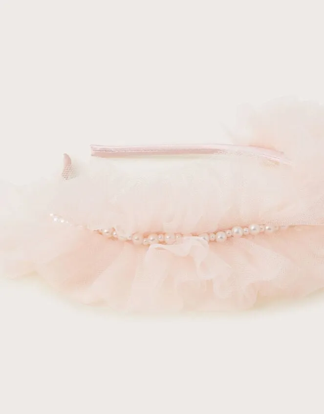 Pearly Ruffle Headband Children Monsoon Girls039 Hair Accessories