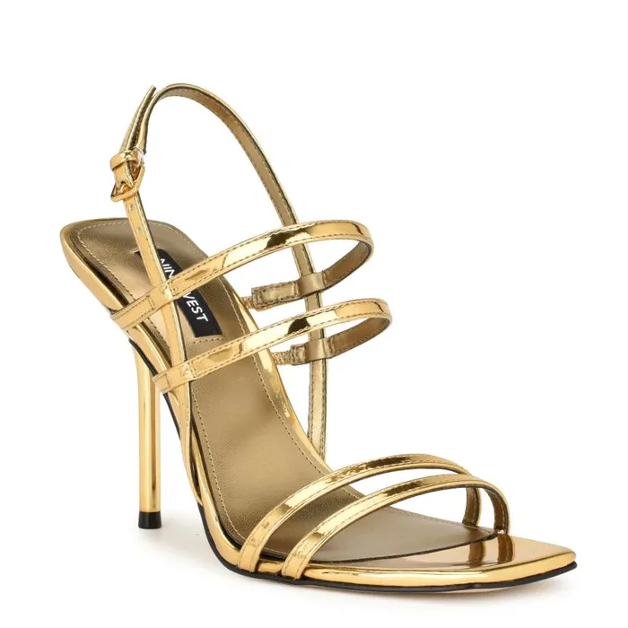Penla Strappy Sandals Bronze Women Nine West Sandals