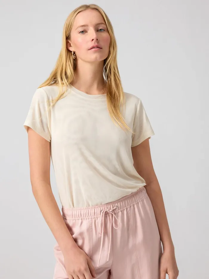 Perfect Mesh Tee Birch Women Sanctuary Clothing Tees and Tops Perfect Mesh Tee Birch Women Sanctuary Clothing Tees and Tops