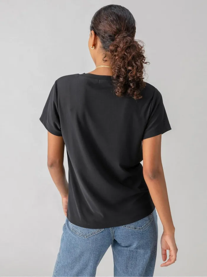 Perfect Mesh Tee Black Women Sanctuary Clothing Tees and Tops Perfect Mesh Tee Black Women Sanctuary Clothing Tees and Tops