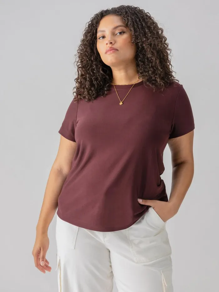 Perfect Mesh Tee Dark Cherry Inclusive Collection Women Sanctuary Clothing Tees and Tops Perfect Mesh Tee Dark Cherry Inclusive Collection Women Sanctuary Clothing Tees and Tops