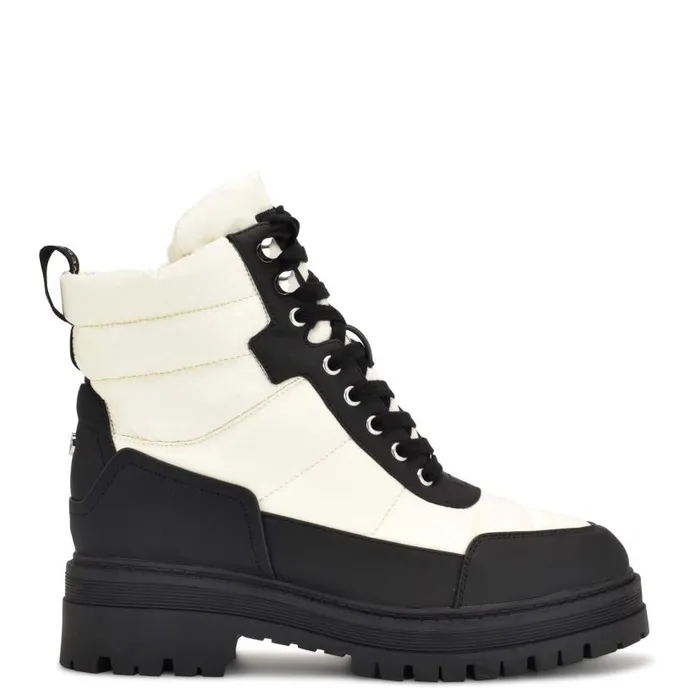 Pilar Booties Chic Creamblack Women Nine West Boots and Booties