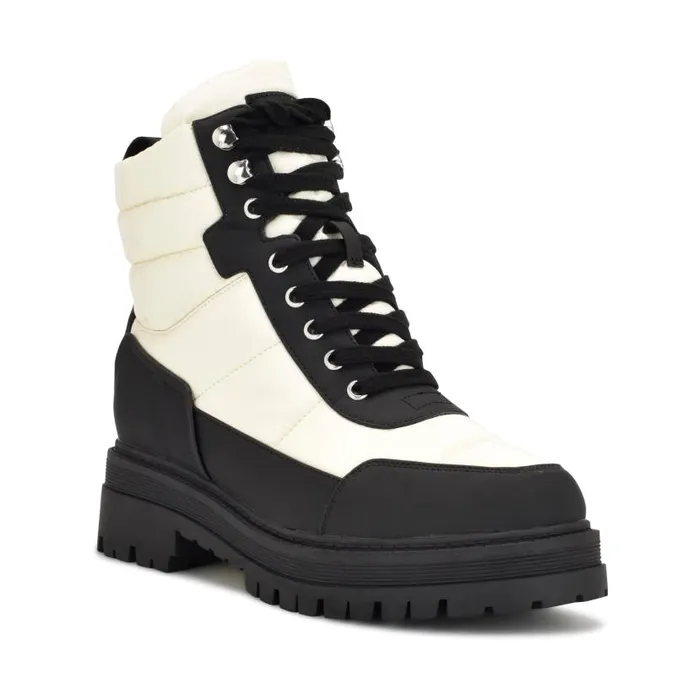 Pilar Booties Chic Creamblack Women Nine West Boots and Booties
