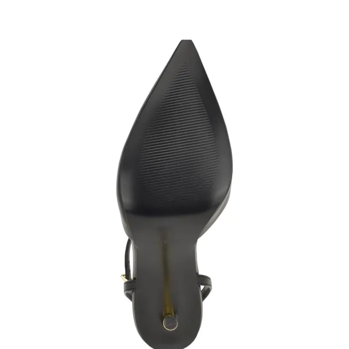 Plaza Ankle Strap Pumps Black Women Nine West Heels