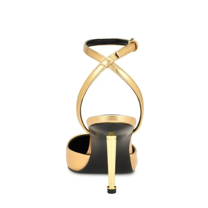 Plaza Ankle Strap Pumps Platino Women Nine West Heels