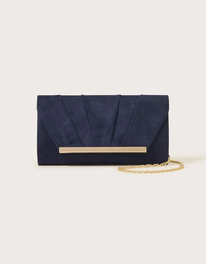Pleat Trim Occasion Clutch Bag Women Monsoon Bags and Purses