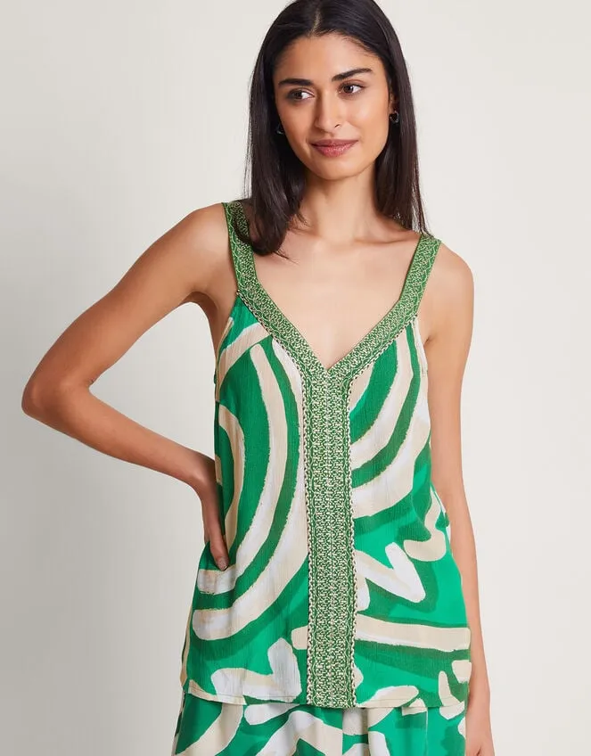 Posy Print Cami Green Women Monsoon Tops and Blouses