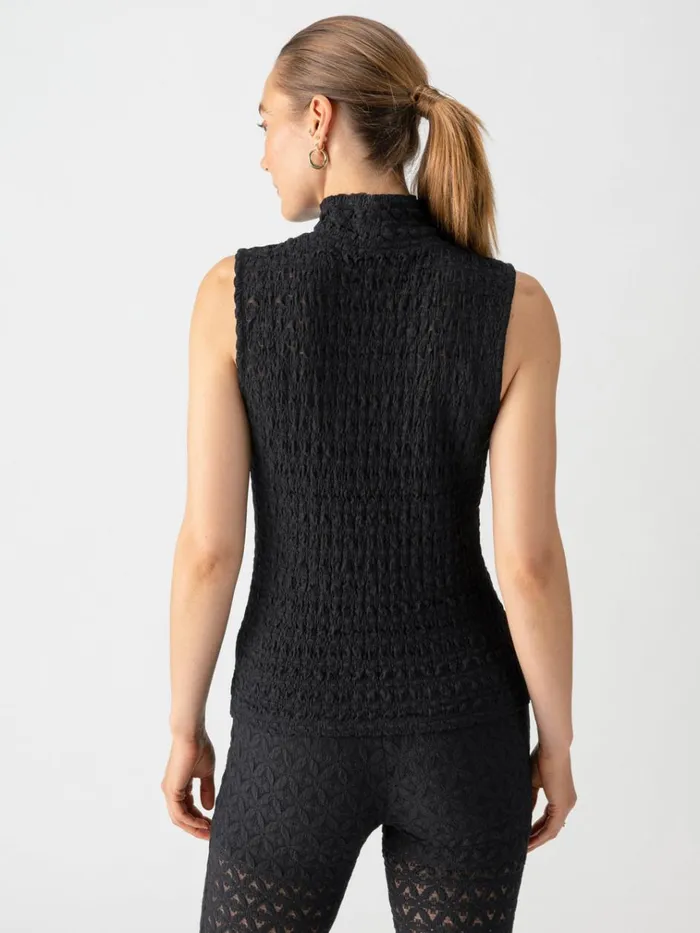 Pucker Up Lace Mock Neck Tank Black Women Sanctuary Clothing Tees and Tops Pucker Up Lace Mock Neck Tank Black Women Sanctuary Clothing Tees and Tops