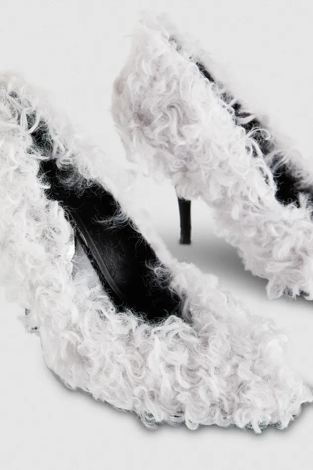 Pumps Women Patrizia Pepe FluffyEffect Pumps Eldorado White