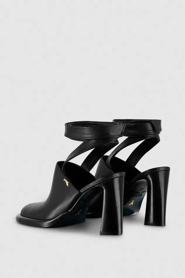 Pumps Women Patrizia Pepe Mule Sandals With Laces Nero