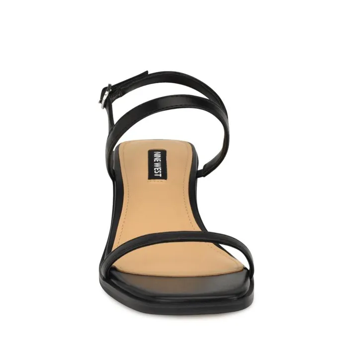 Purdy Block Heel Sandals Black Women Nine West Heels