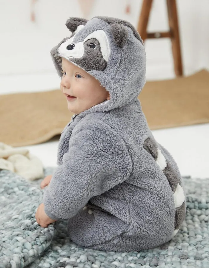 Raccoon Pramsuit Baby FatFace Puddlesuits Pramsuits and Snowsuits
