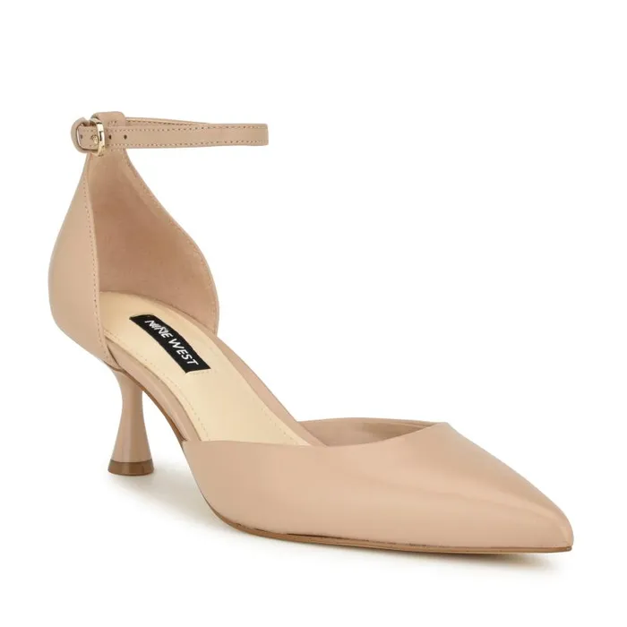 Racha Ankle Strap Pumps Barely Nude Women Nine West Heels