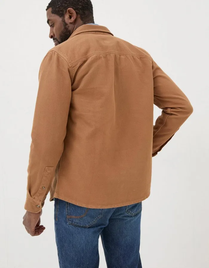 Rafety Twill Shirt Tan Men FatFace Shirts