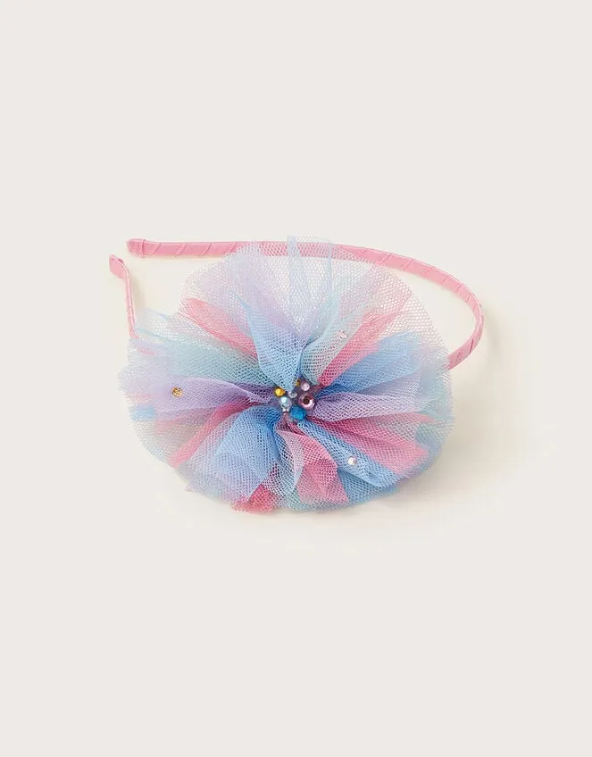 Rainbow Tulle Headband Children Monsoon Girls039 Hair Accessories