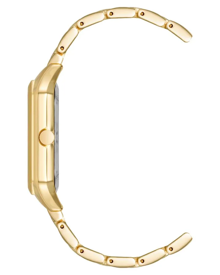 Rectangular Case Bracelet Watch Gold WomenMen Nine West Watches