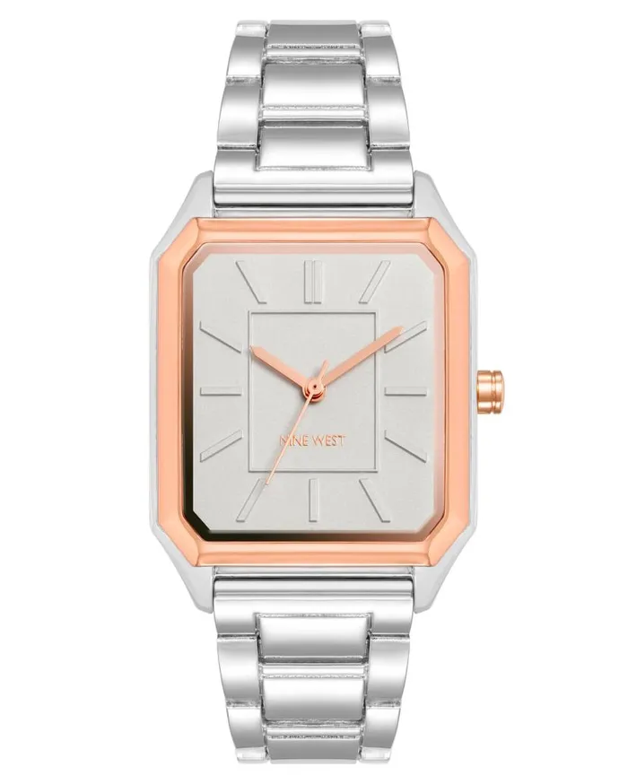 Rectangular Case Bracelet Watch Silverrose Gold WomenMen Nine West Watches