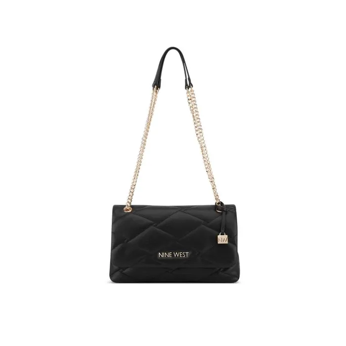 Regan Convertible Chain Flap Black WomenMen Nine West Crossbody