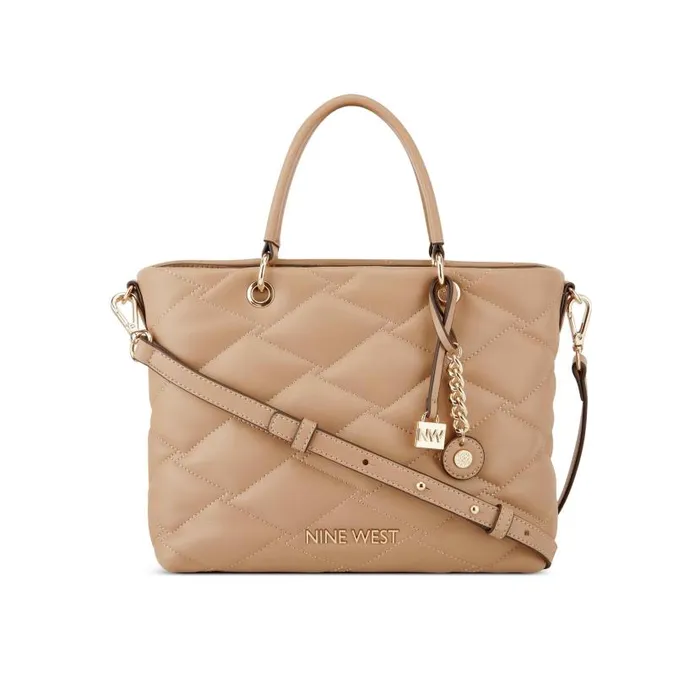 Regan Elite Satchel Dark Khaki WomenMen Nine West Satchels and Shoulder Bags