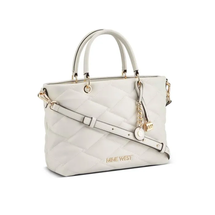 Regan Elite Satchel Milk WomenMen Nine West Satchels and Shoulder Bags