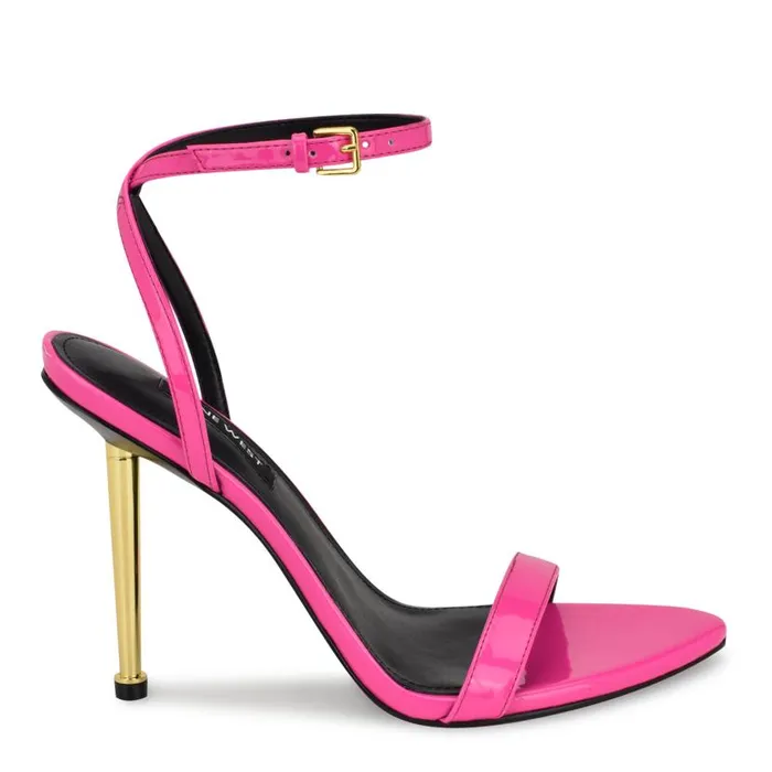 Reina Ankle Strap Sandals Bright Pink Women Nine West Sandals