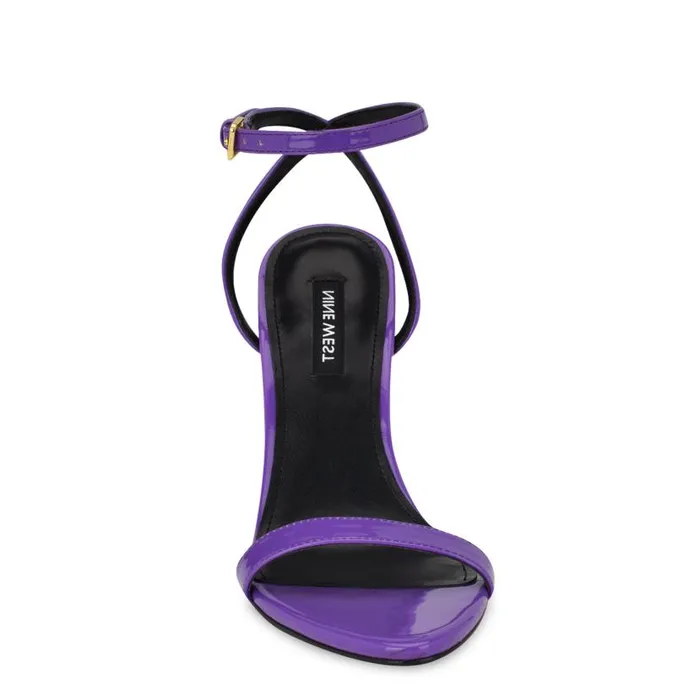 Reina Ankle Strap Sandals Bright Purple Women Nine West Sandals
