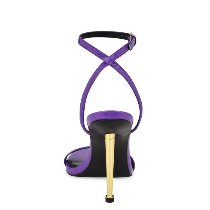 Reina Ankle Strap Sandals Bright Purple Women Nine West Sandals