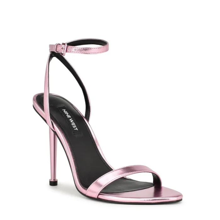 Reina Ankle Strap Sandals Pink Women Nine West Sandals