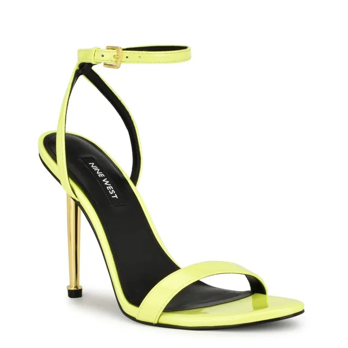 Reina Ankle Strap Sandals Yellow Women Nine West Sandals