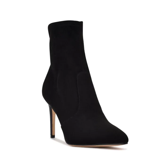 Reves Dress Booties Black Suede Women Nine West Boots and Booties