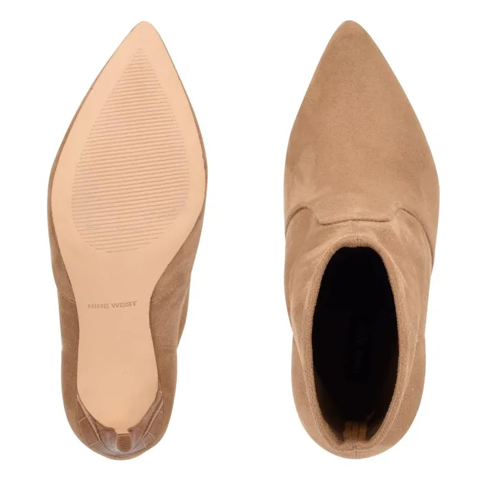 Reves Dress Booties Tan Suede Women Nine West Boots and Booties
