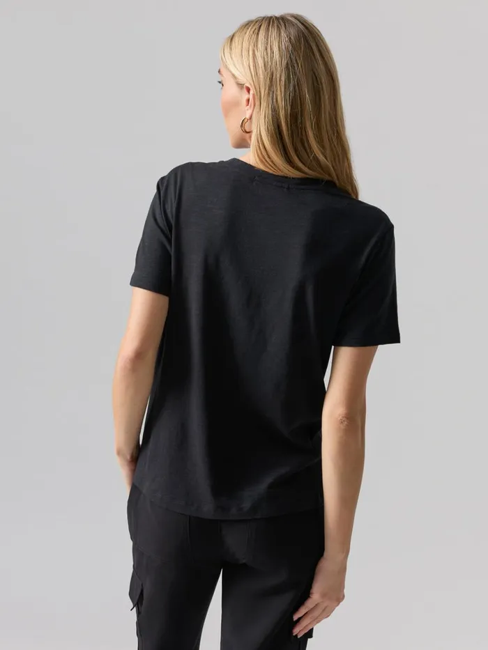 Riptide Twist Tee Black Women Sanctuary Clothing Tees and Tops