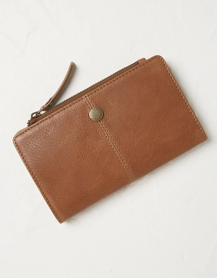 Rita Cardholder Zip Coin Purse Tan Women FatFace Bags and Purses