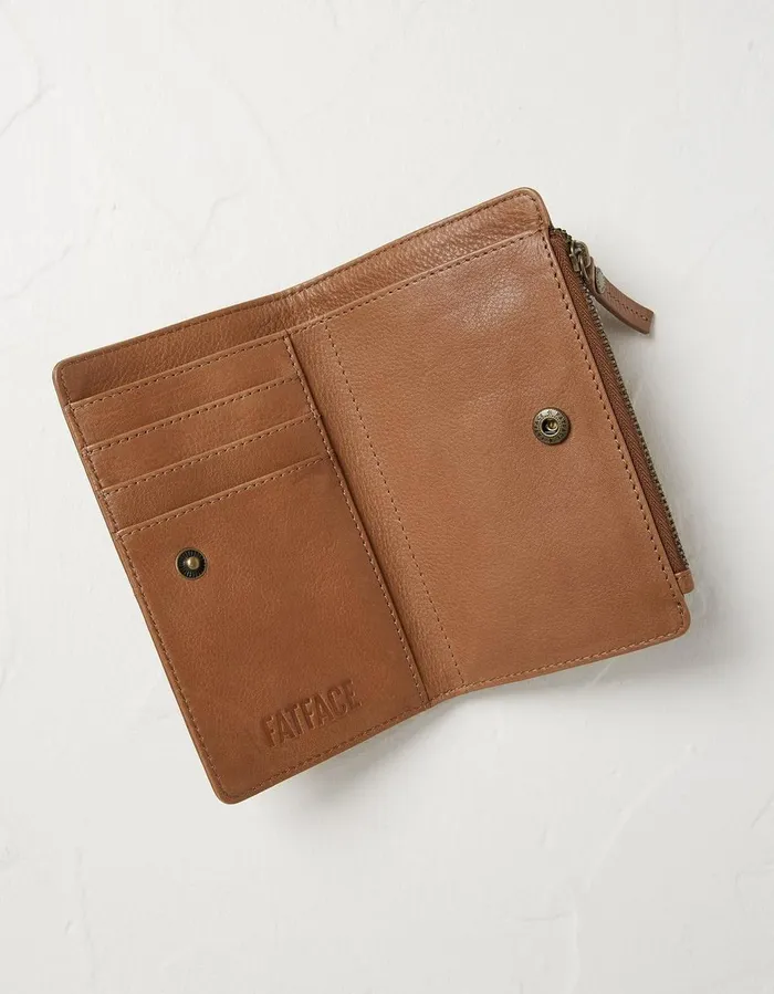 Rita Cardholder Zip Coin Purse Tan Women FatFace Bags and Purses