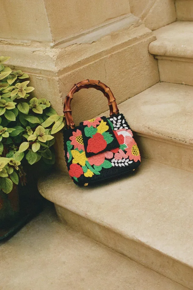 RIXO Bags Gabrielle Floral Embroidery 8211 Women RIXO Bags Gabrielle Floral Embroidery 8211 Women