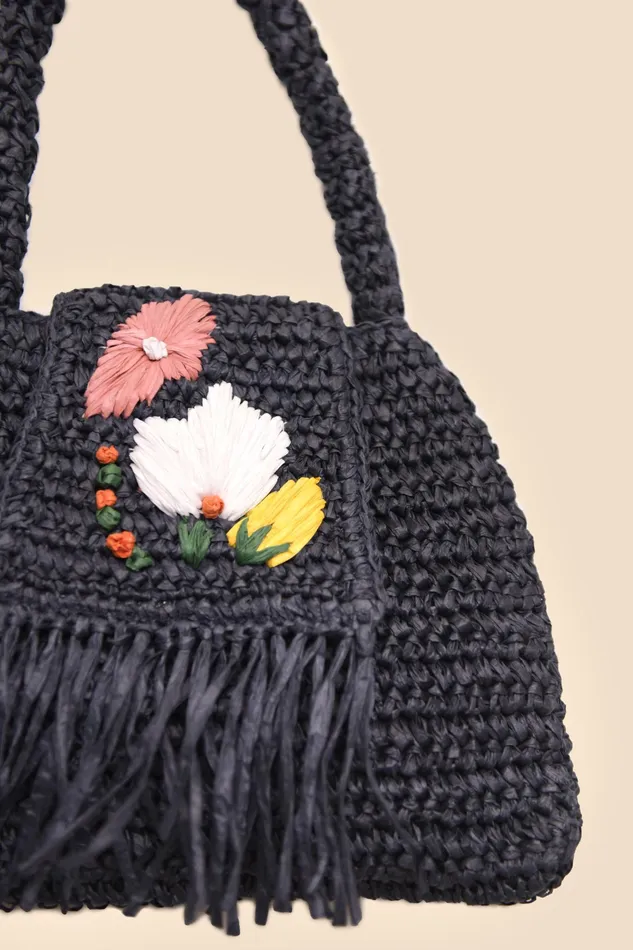 RIXO Bags Sherrie Navy Embroidery 8211 Women RIXO Bags Sherrie Navy Embroidery 8211 Women