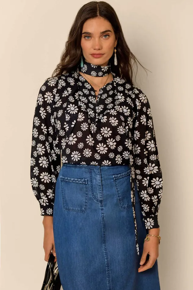 RIXO Tops Dawson Block Daisy 8211 Women RIXO Tops Dawson Block Daisy 8211 Women