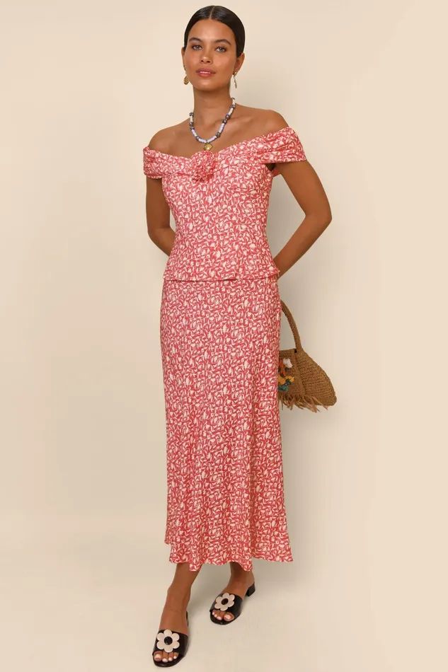 RIXO Tops Giuletta Lily Trail Rose 8211 Women RIXO Tops Giuletta Lily Trail Rose 8211 Women