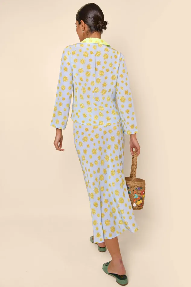 RIXO Tops Maisie Sunshine Blue Mix 8211 Women RIXO Tops Maisie Sunshine Blue Mix 8211 Women