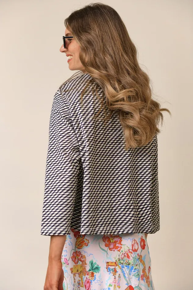 RIXO Tops Marnie Mono Wave 8211 Women