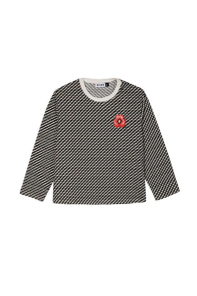 RIXO Tops Marnie Mono Wave 8211 Women