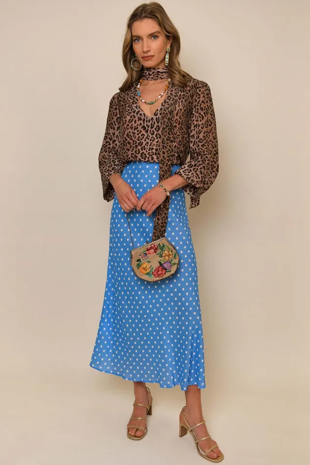 RIXO Tops Moss Leopard 8211 Women RIXO Tops Moss Leopard 8211 Women