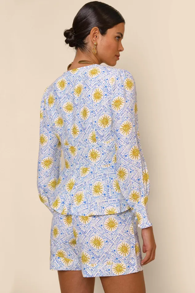 RIXO Tops Noreen Wavey Sun Ivory 8211 Women RIXO Tops Noreen Wavey Sun Ivory 8211 Women